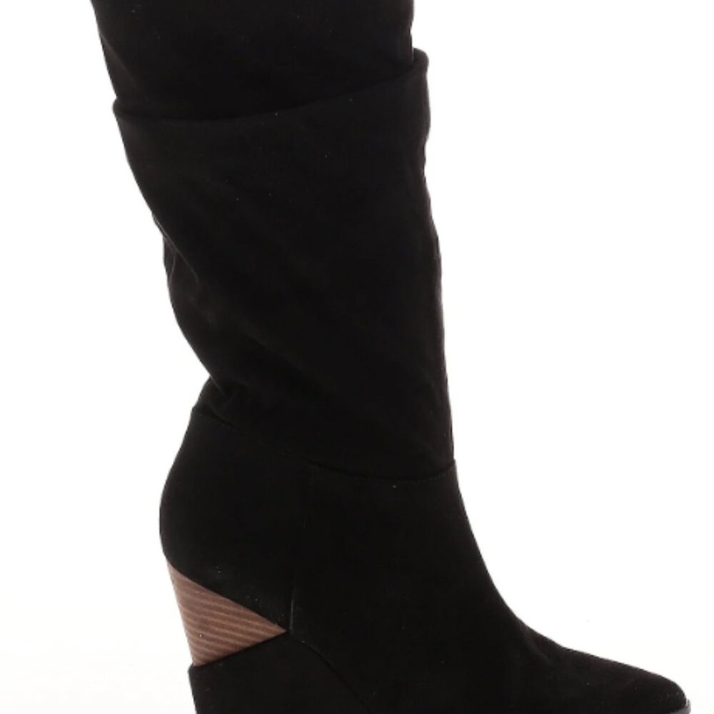 Jessica Simpson Black Faux Suede Boots Women's size 8M
